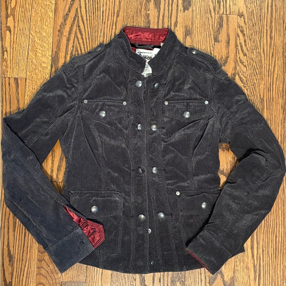 Triple Five Soul Charcoal velour Jacket S